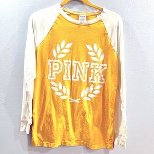 ENC Pink LS Yellow & white Cotton T
